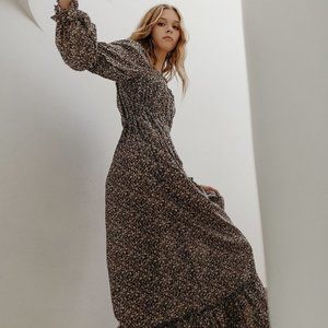 Esby Caterina Dress in Black Floral, size S